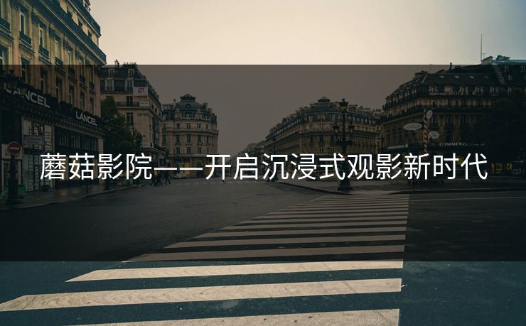 蘑菇影院——开启沉浸式观影新时代